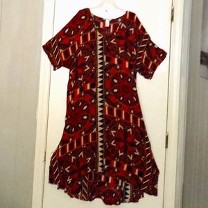 Short sleeve multicolor dress or lounge wear